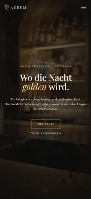 Dieselbe Seite auf dem Smartphone