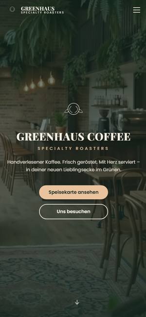 Dieselbe Seite auf dem Smartphone